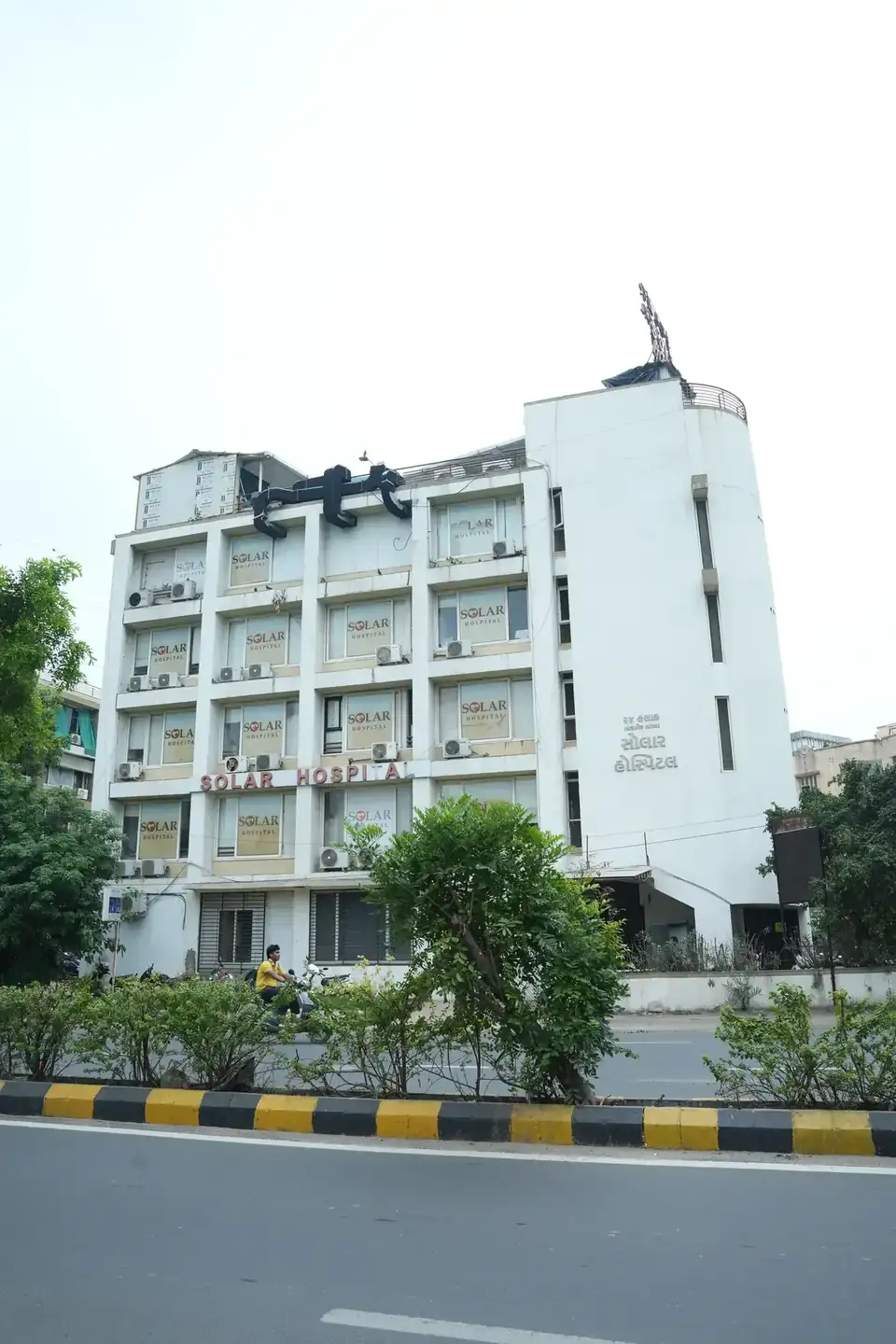 Solar Hospital building exterior in Ahmedabad